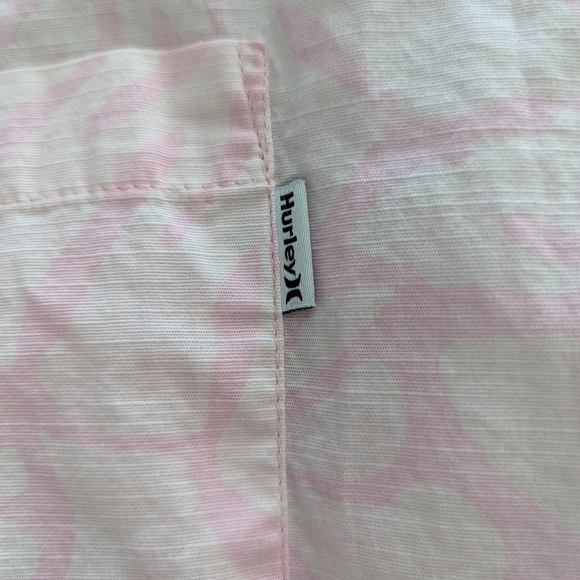 Mens Hurley Short Sleeve Button-down Shirt Size L - Picture 5 of 7